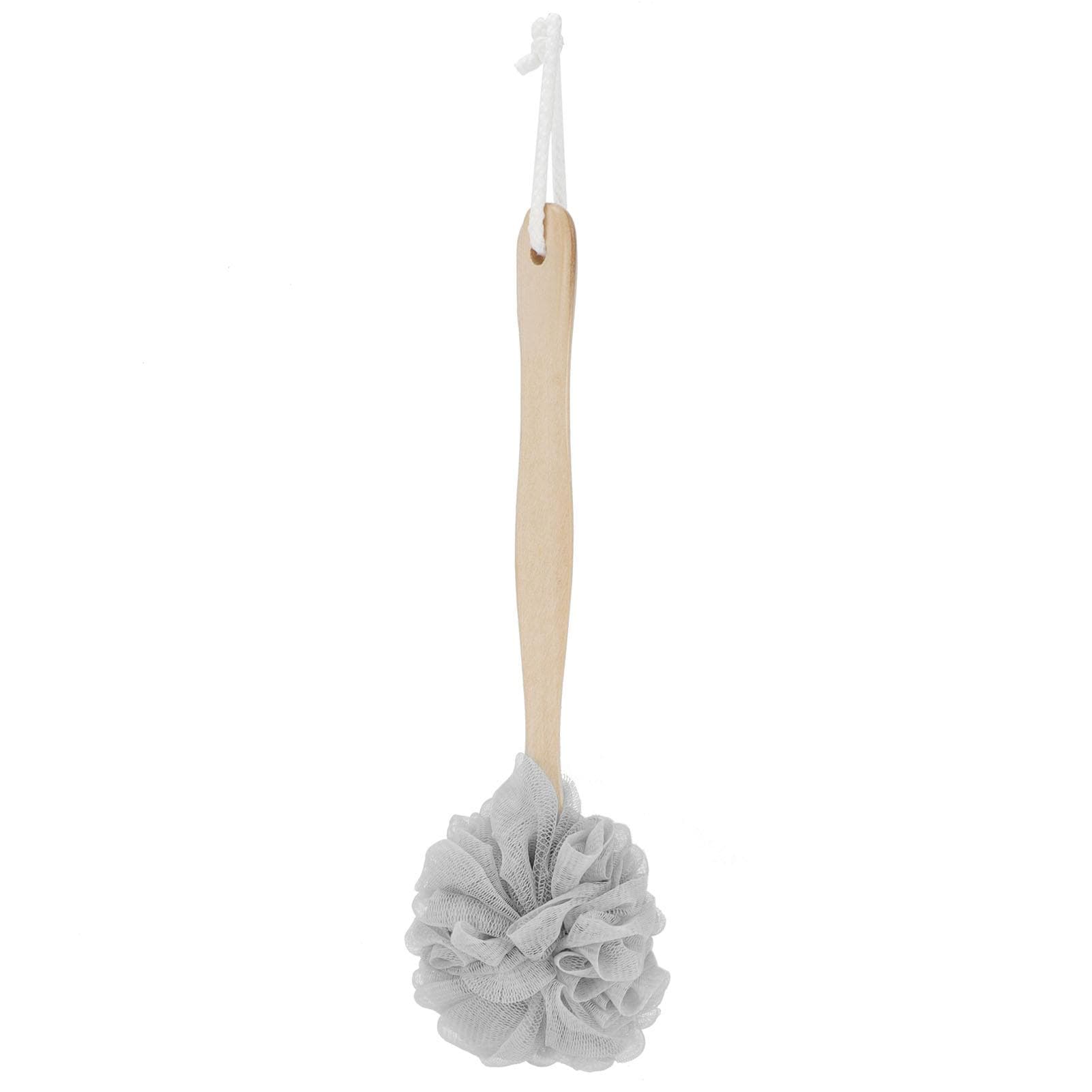 5PCS Long Handle Bath Ball Scrubbing Bath Shower Back Brush Scrubber Bathroom SuppliesGray