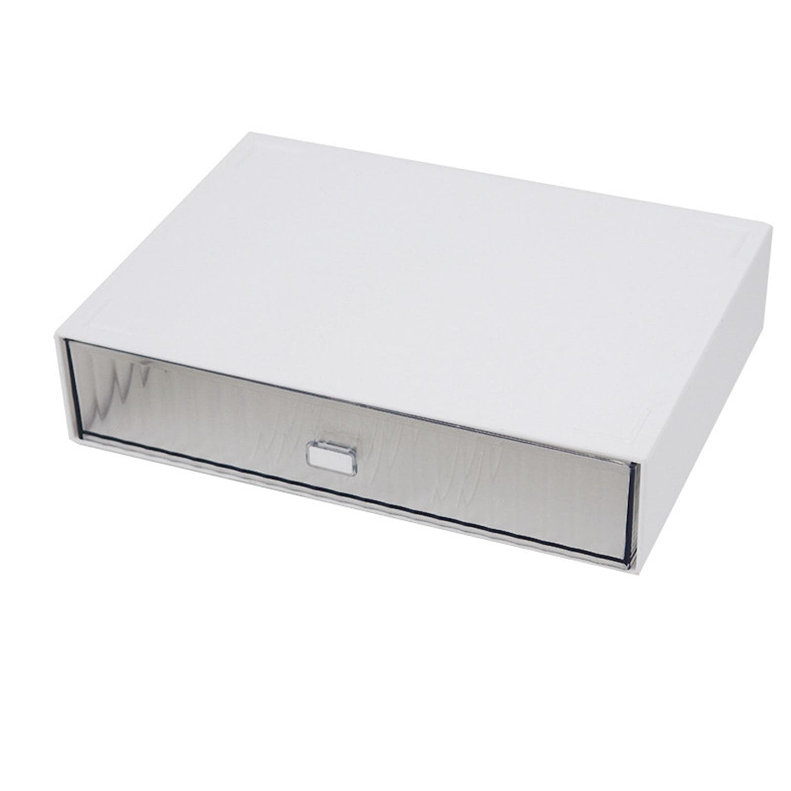 Desktop Drawer Organizer Waterproof Dustproof Plastic DIY Combination Multi Layer Stackable Drawer 1 Drawer white