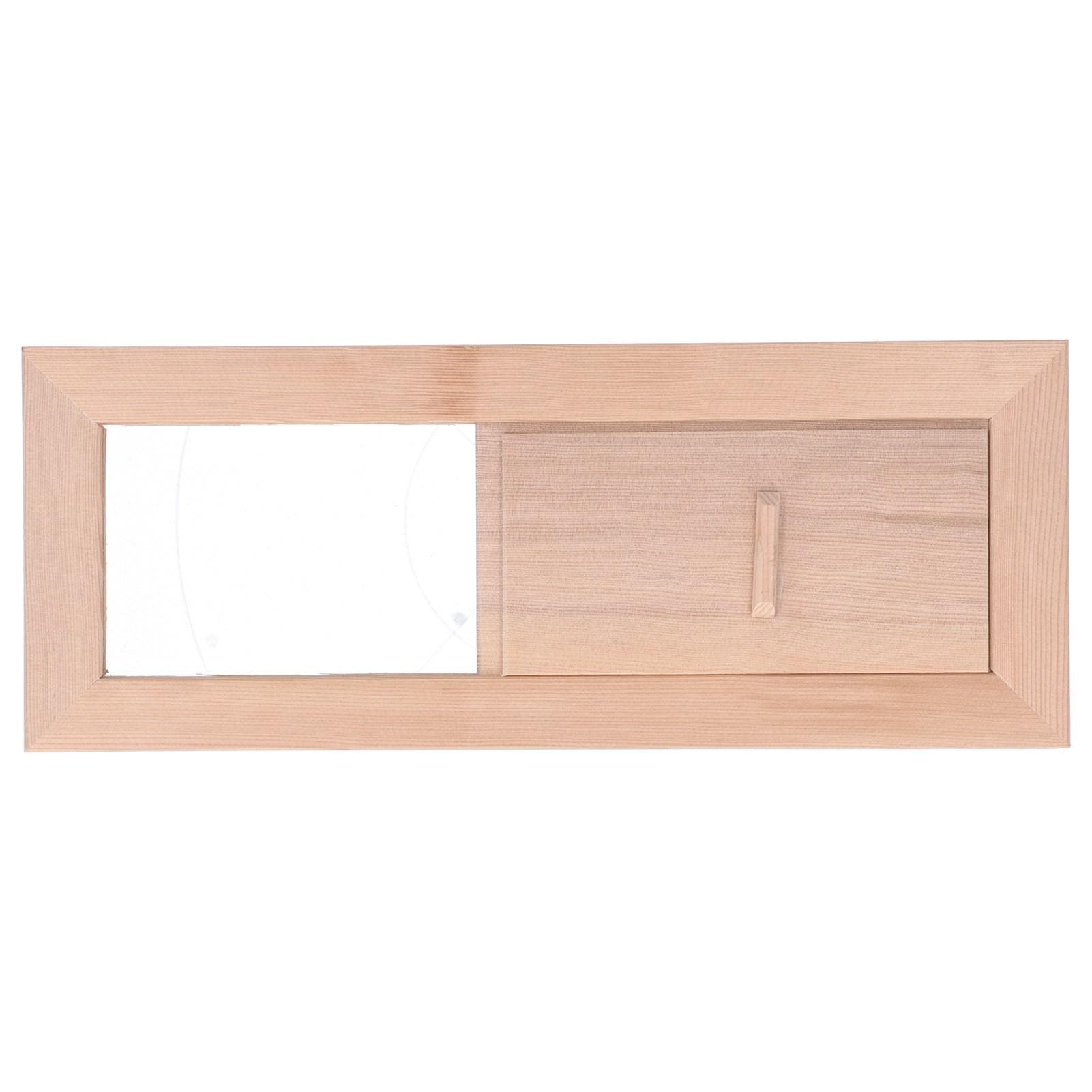 Sauna Air Vent Wooden Adjustable Grille Ventilation Panel Accessory for Steam Room