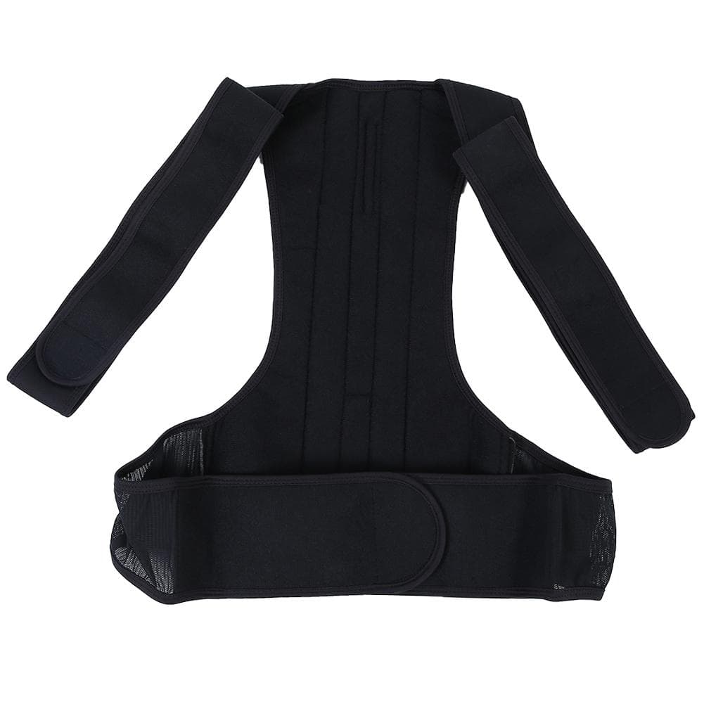 Unisex Adjustable Hunchback Correction Belt Back Spine Support Posture Corrector Brace2XL Black 2XL black