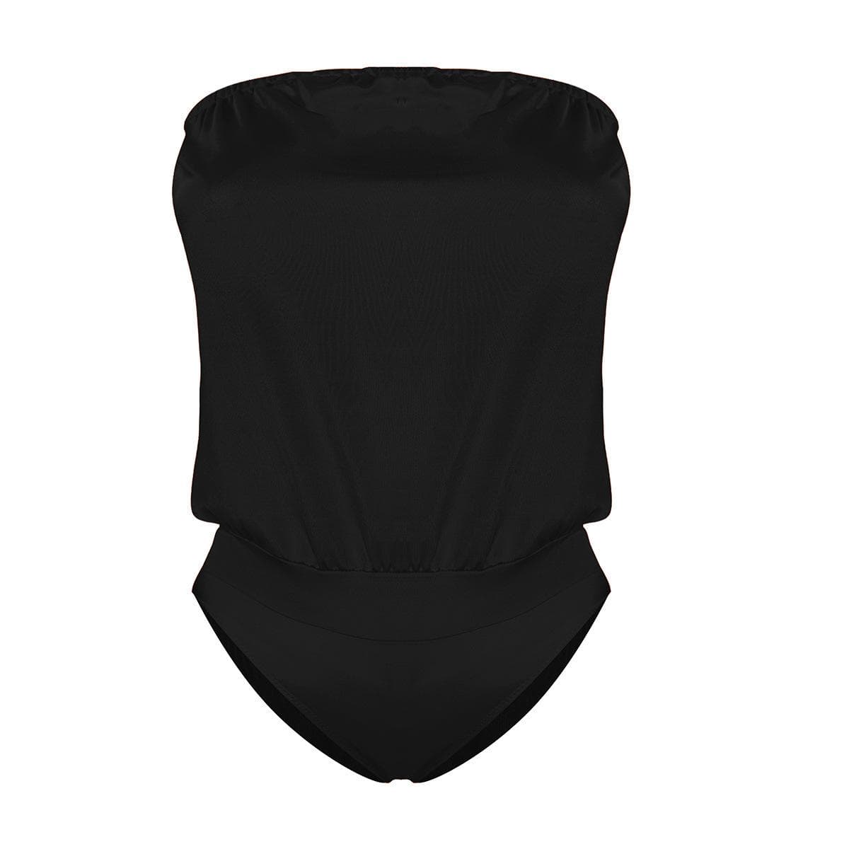 Plus size Women's HOT Swimming Costume Beach Monokini Swimsuit Swimwear Bikini XL black