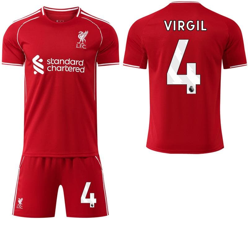 2025-26 Liverpool home jersey #11 Jota #11 Salah #7 Wirtz Football Jerseys S