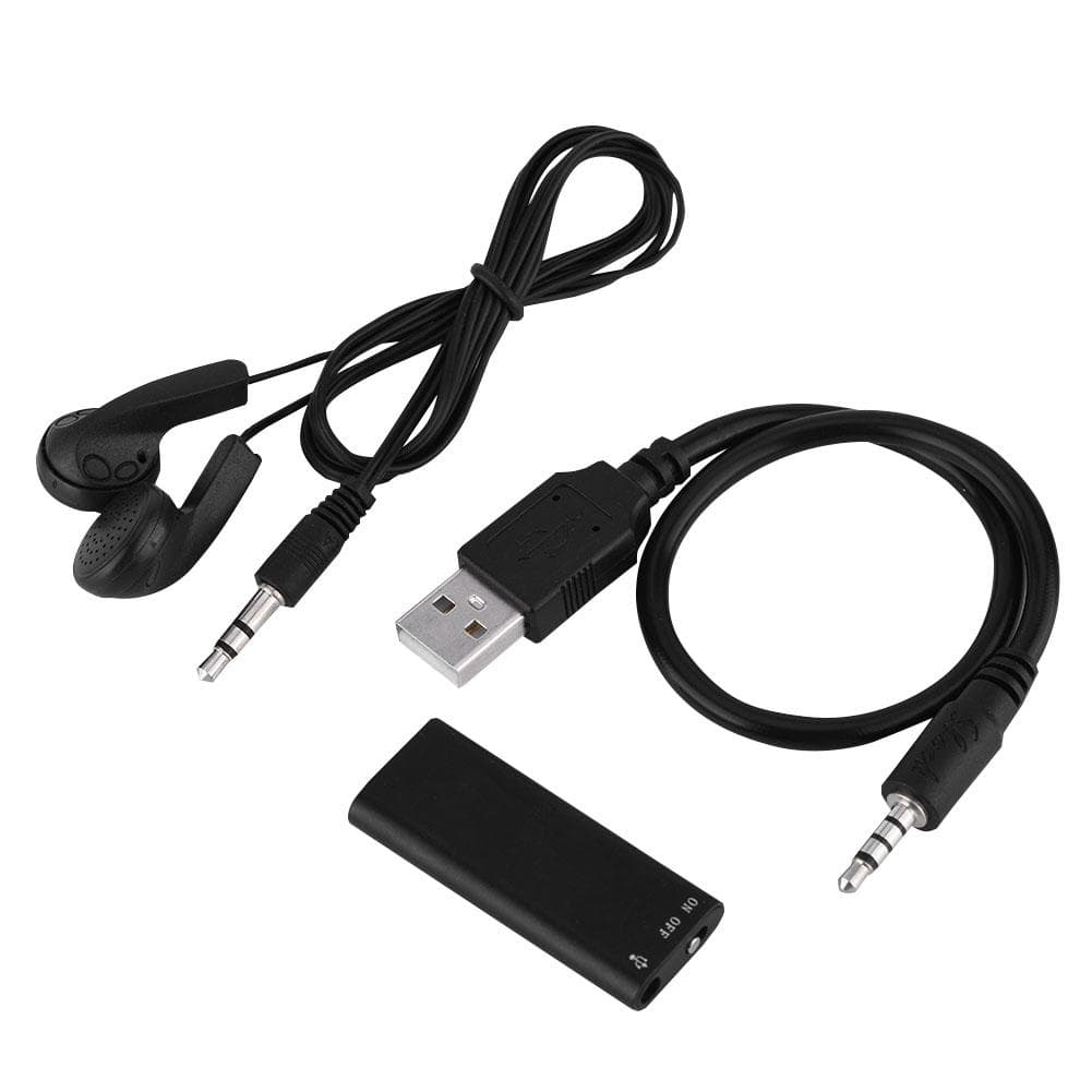 8GB Memory Voice Recorder 192Kbps Noise Cancelling 15hour Recording Mini Audio Recorder