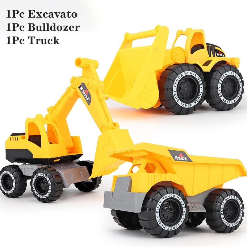 Christmas Gift Simulation Inertial Engineering Construction Vehicle Model Educational Toys Car 3Pcs