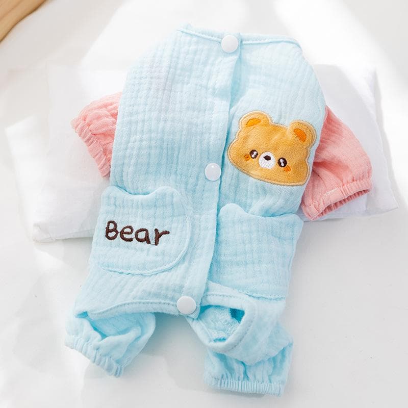Dog Double Cotton Soft Yarn Four-legged Belly Clothing Medium and Small Dog Air Conditioning Clothing Cat Belly Protection Pet Clothing XXL