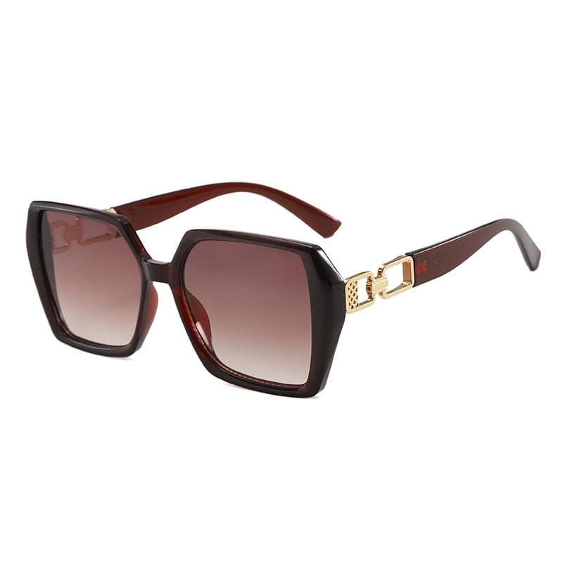High-quality Gradient Square Sunglasses Women Men Fashion UV400 Sun Glasses Party Travel Artistic Sense