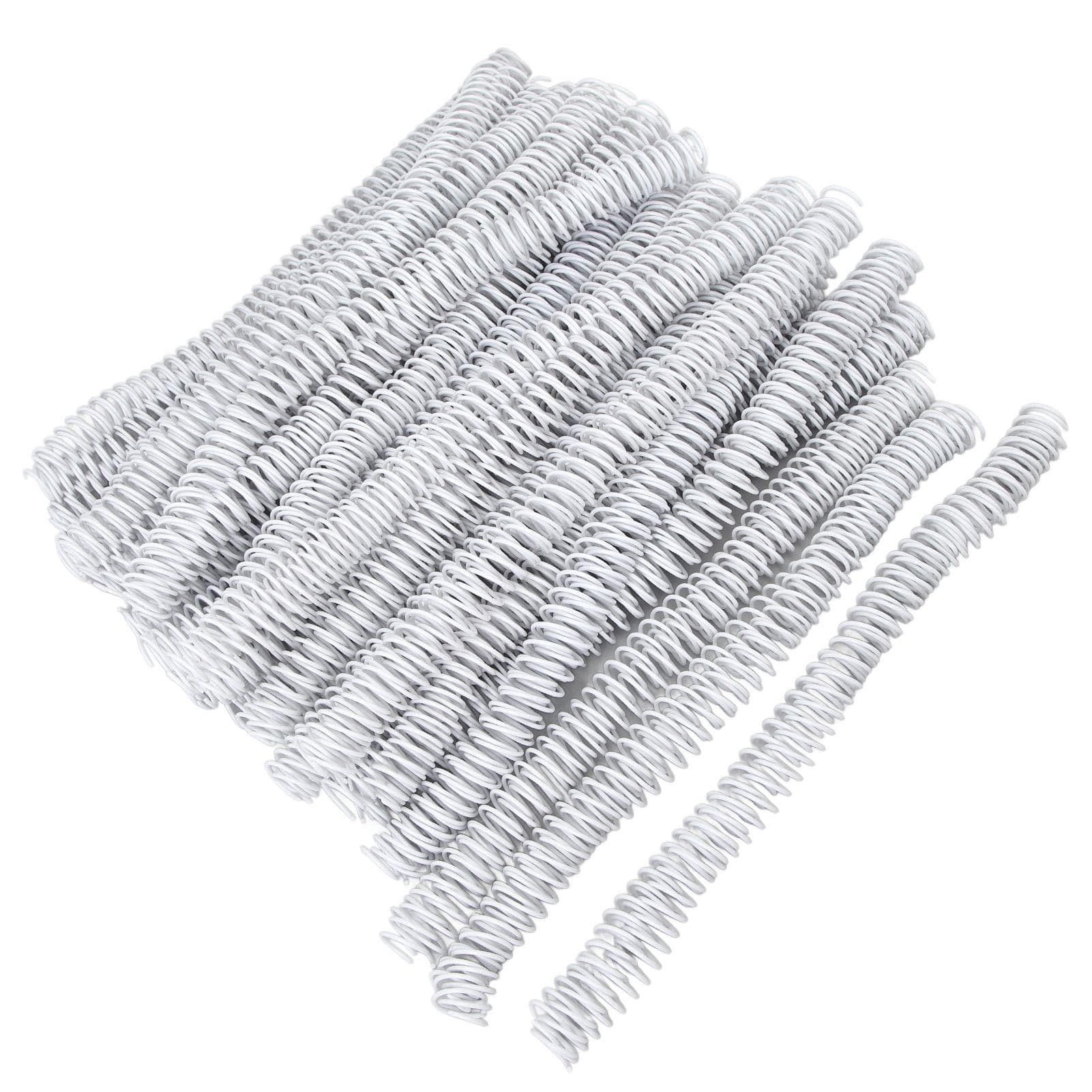 100PCS Spiral Binding Coils 16mm Diameter 48 Teeth 4:1 Binder Combs Spines for A4 Paper White