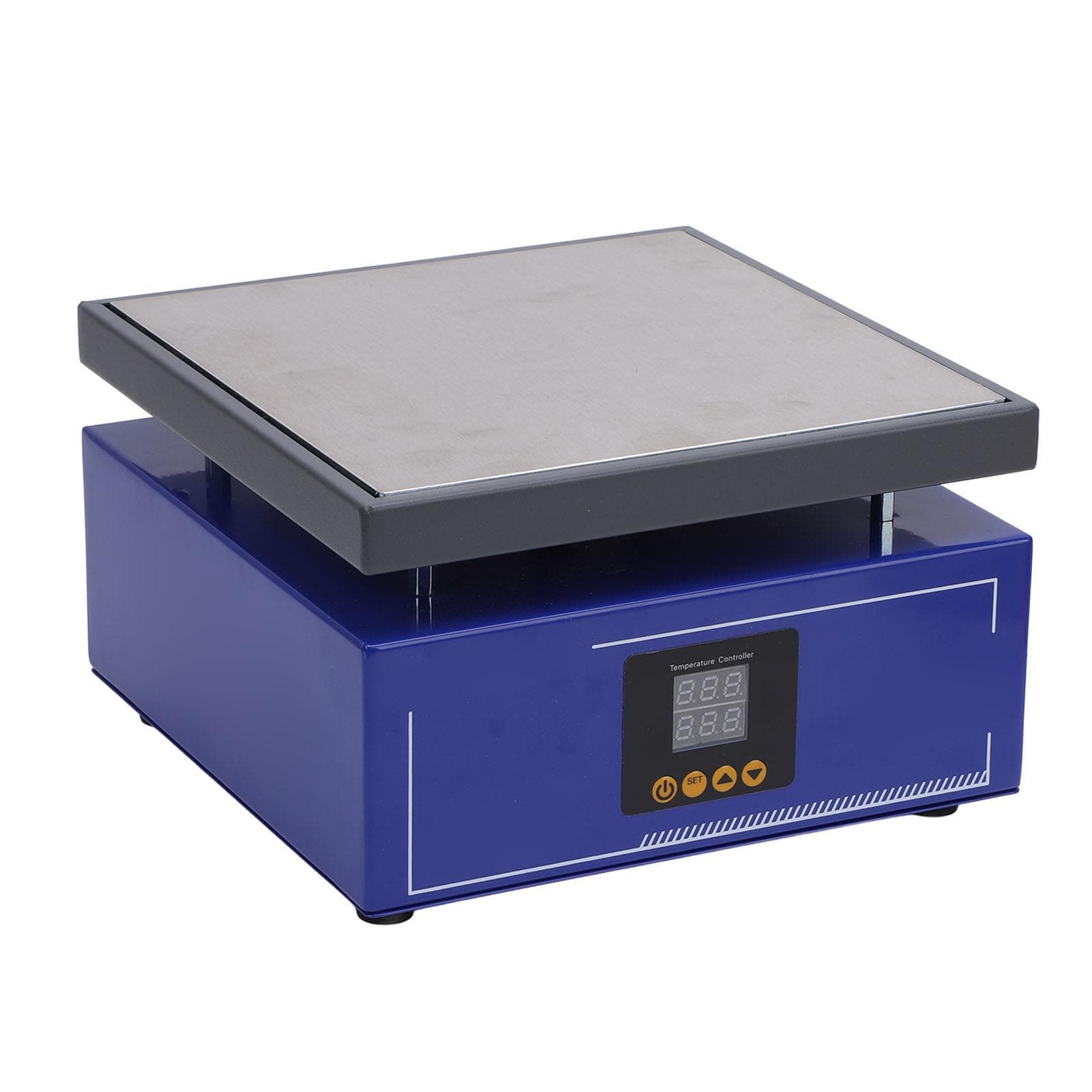 Preheating Station Constant Temperature Dual Digital Display 200 X 200mm Aluminum Alloy 600W LED EU Plug