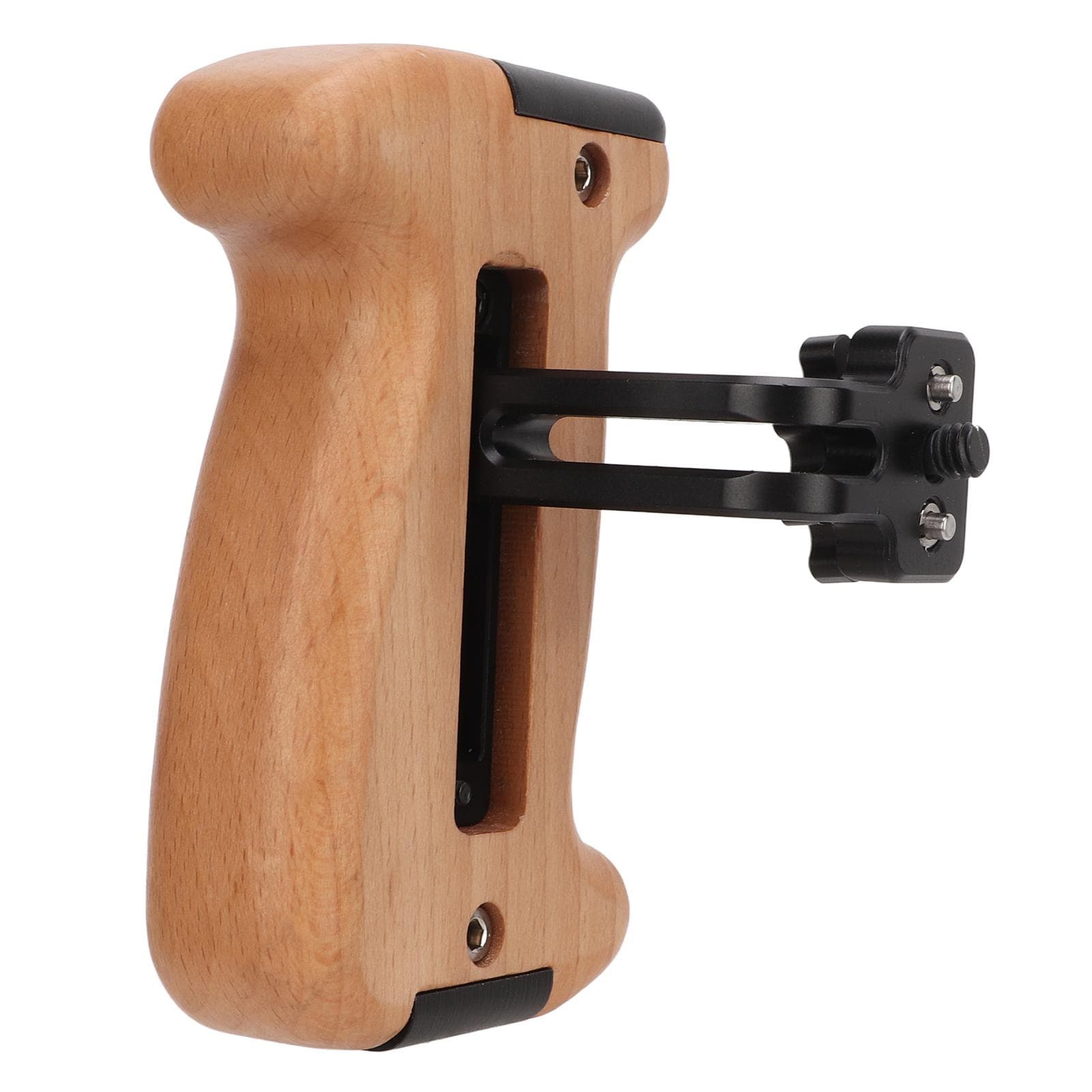 Camera Cage Handle Grip DSLR Camera Cage Top Handle Wood Grip with Cold Shoe Mount Universal
