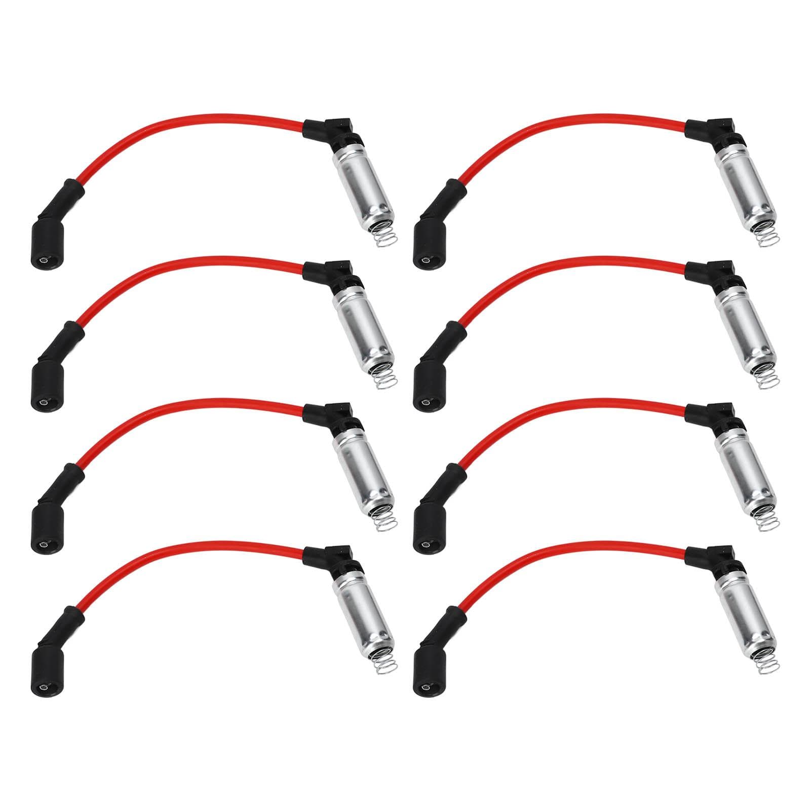 8pcs 10.2mm0.40in Spark Plug Wire Set 48322R Ignition Cable Replacement for Avalanche Corvette