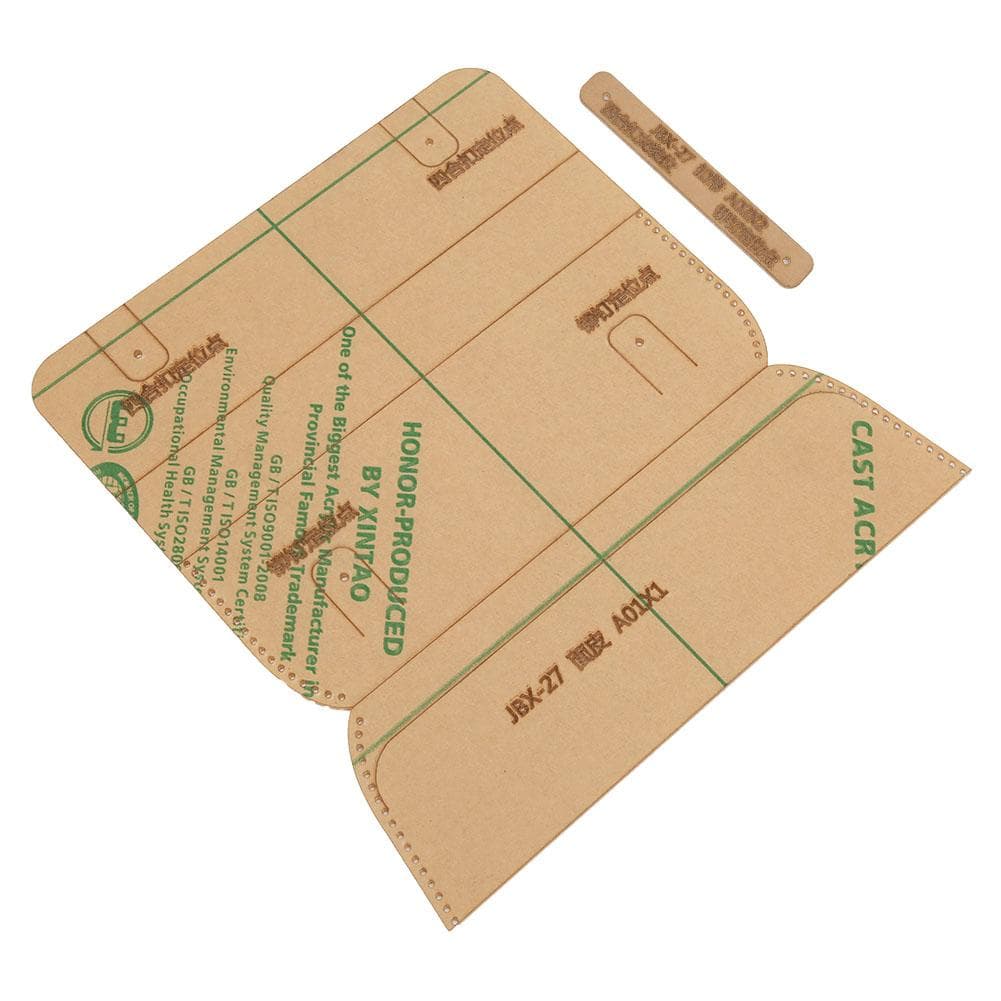 JBX-27 Pen Bag Template Manual Children Student Pen Bag Transparent Acrylic Pattern