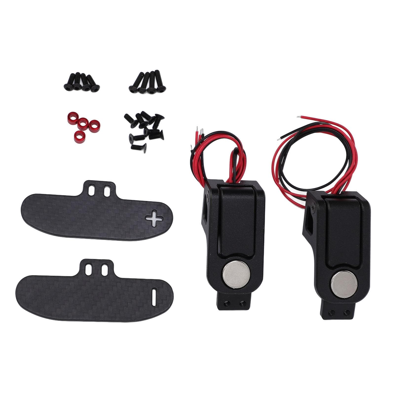 Magnetic Suction Shifting Gear Paddle CNC Aluminium Alloy Bracket Carbon Fiber Steering Wheel