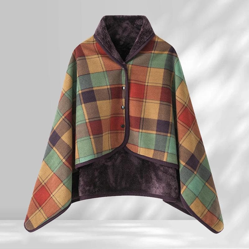Versatile Shawl Blanket: A-Type Warm Double-Layer, Thick Office Nap Cover 100x140 cm