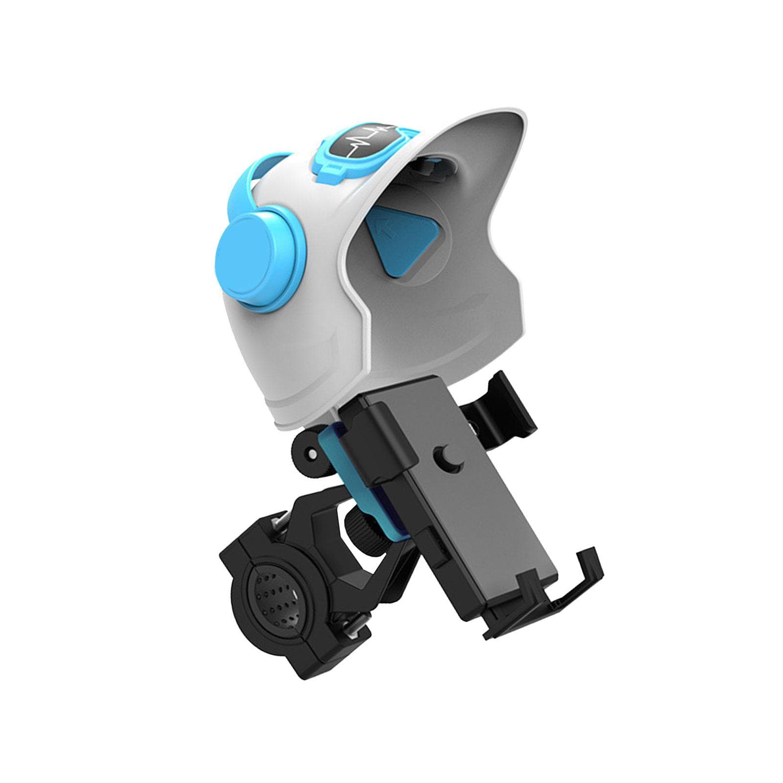 Helmet Cell Phone Holder Waterproof Sun Resistant Phone Navigation Mount for Motorcycle Electric white