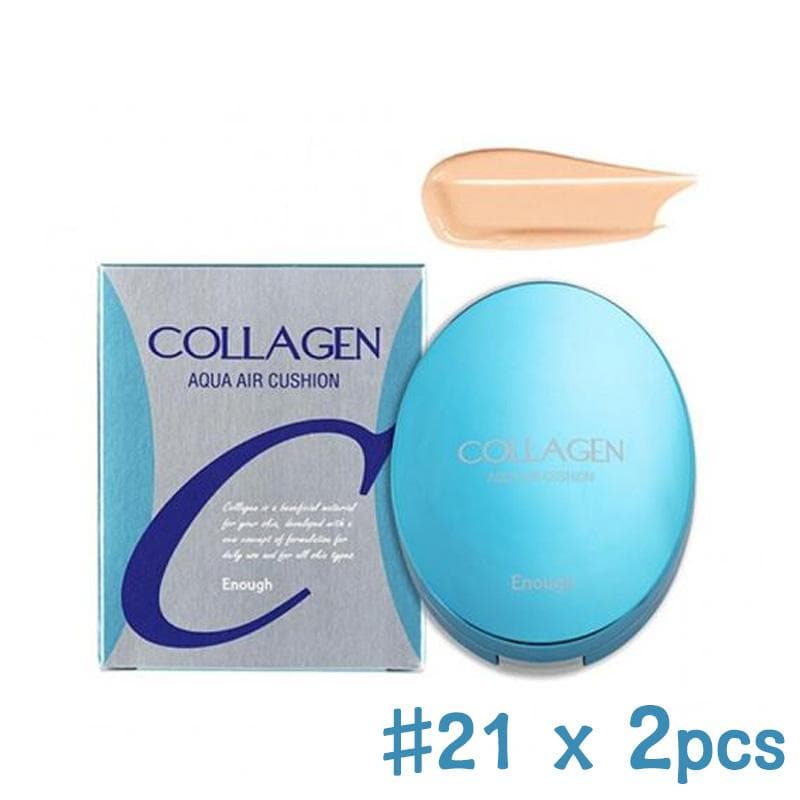 Enough Collagen Aqua Air Cushion 15g (6 Options) #21 x 2pcs