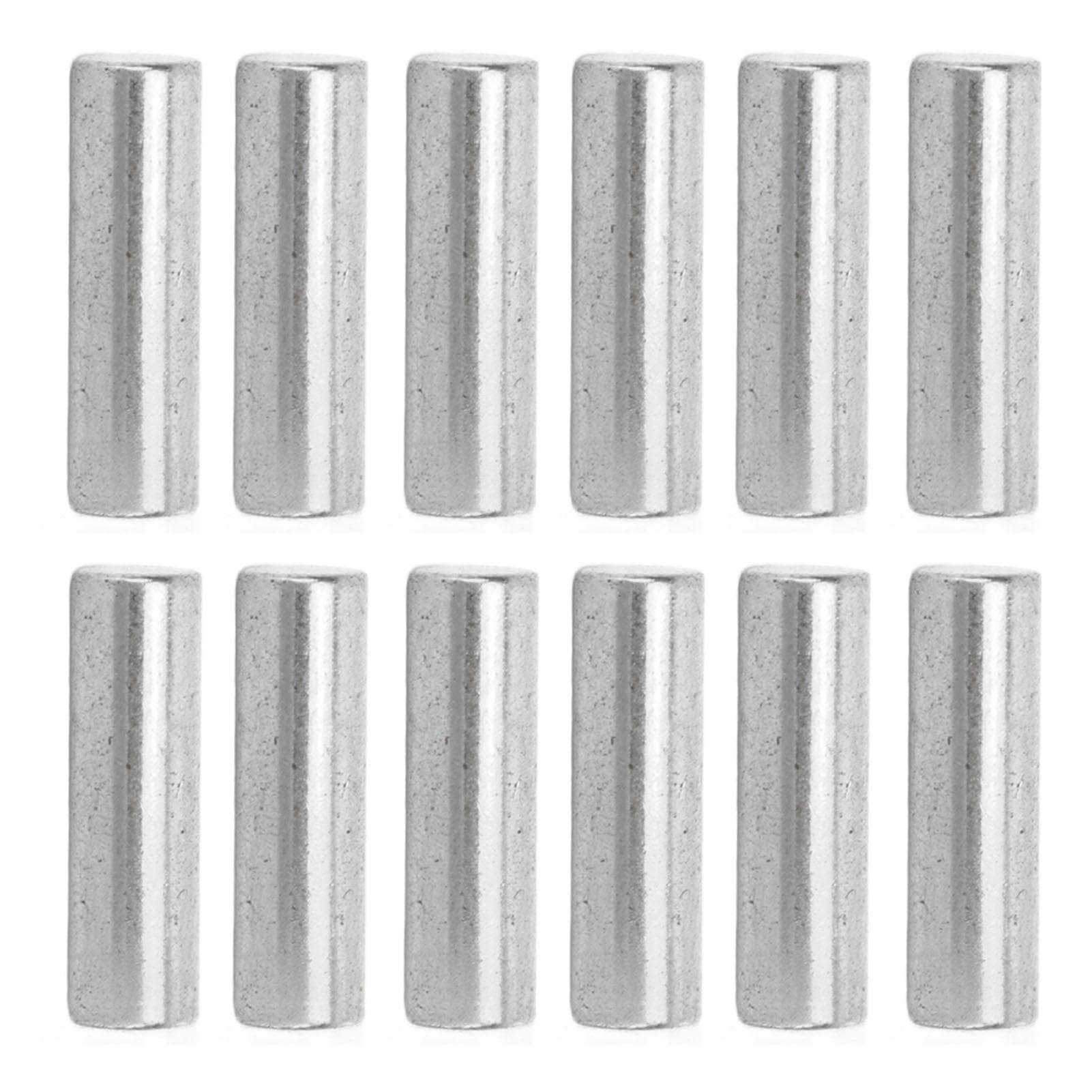 12PCS Pickup Magnet Slug Rod Replacement Electric Guitar Pickup Metal Magnetic Columns Silver silver