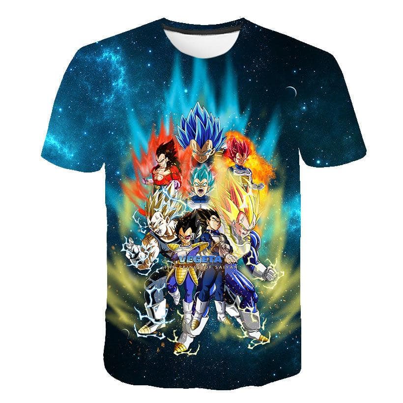 Anime Vegeta Tshirt Dragon- Balls T Shirts Men's T-Shirt Classic Man Clothes Harajuku Graphic Printed Clothing Summer Tops Tees XL