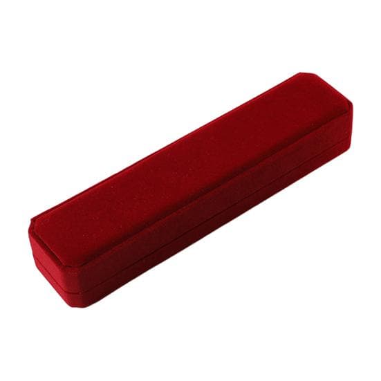 Velvet Necklace Gift Box Jewelry Storage Gift Box Dust-Proof Flip-Top Design Bracelets Necklaces Anklets wine red