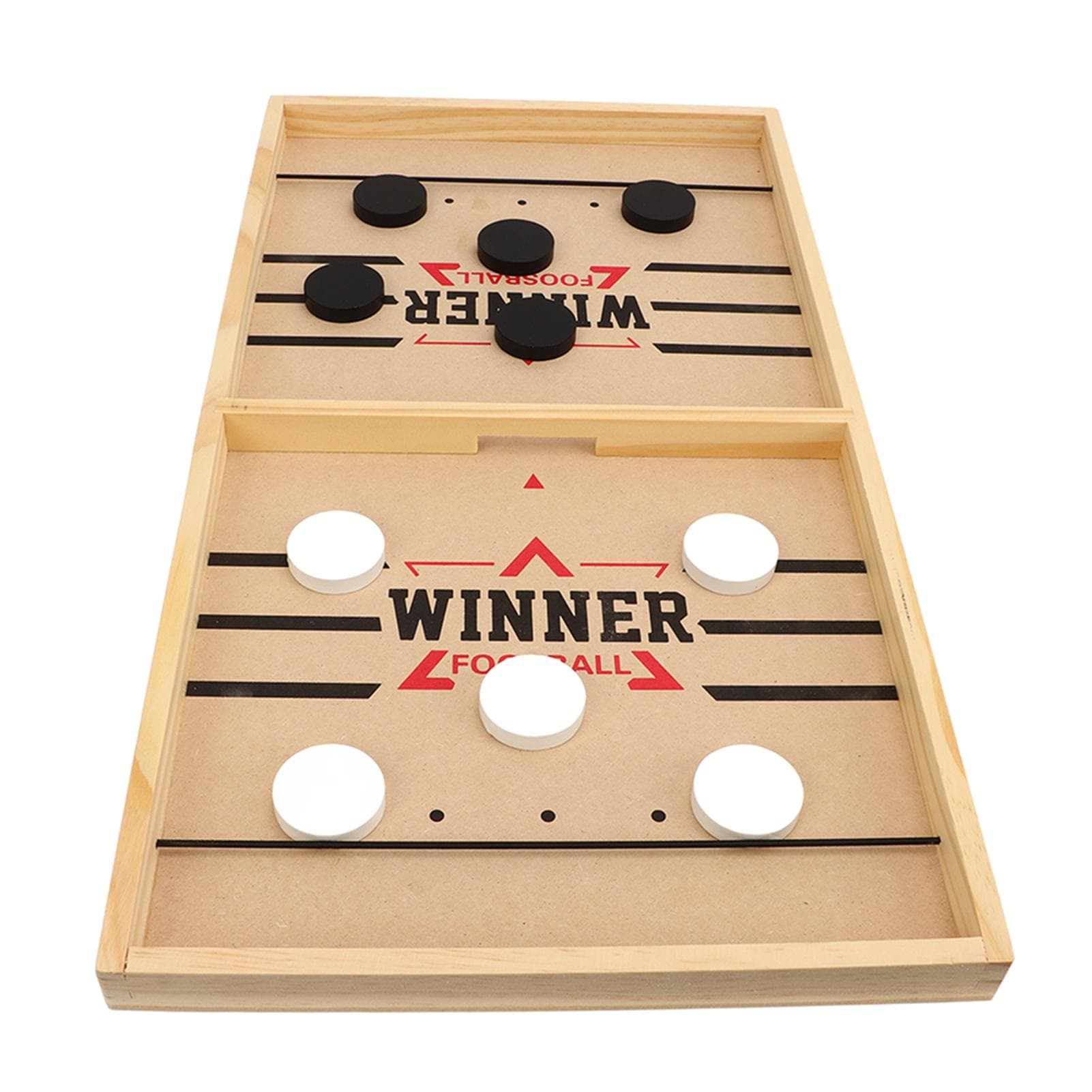 Wooden Hockey Table Game Desktop Battle Family Board Games Toy 2 in 1 for Parent Child Interactive