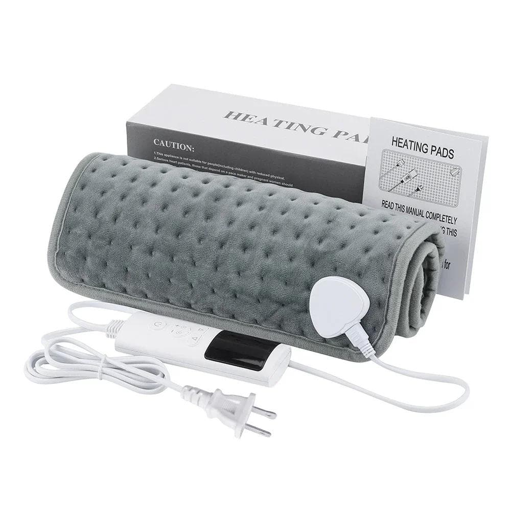 Electric Heated Blanket Cozy Soft 2-Layer Flannel Heated with 9 Heating Levels & 4-Speed Timing Washable Home Office Winter Use