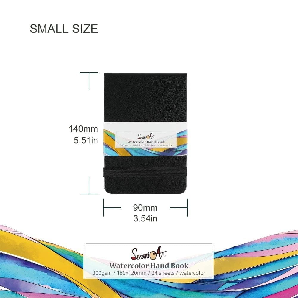 Drawing Notebook Sketchbook Handbook 300gsm Paper 24sheets Children Painting Book Watercolor Drawing Student Stationery Small