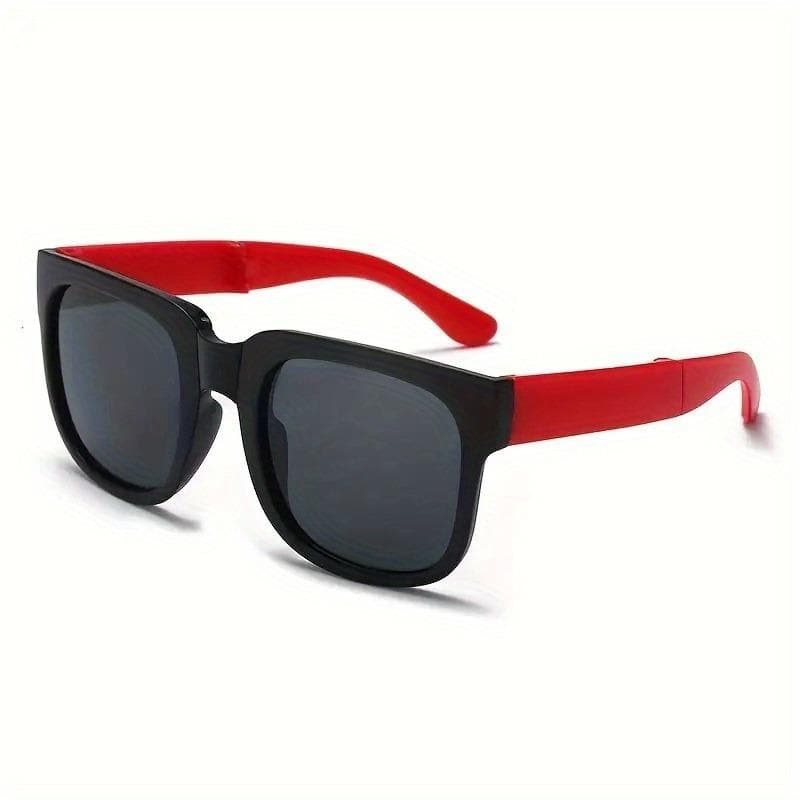 1 pair foldable square frames durable lenses for daily wear portable and lightweight