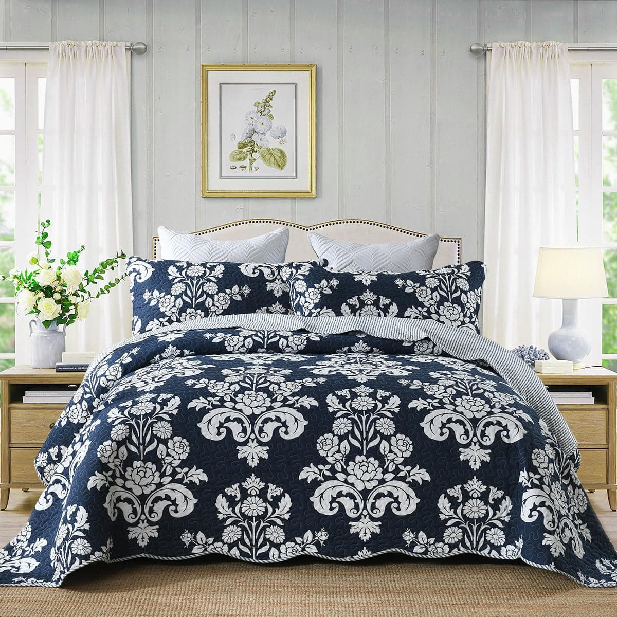 Paisley Comforter Set Queen Size,3 Piece Quilt Cover Boho Bedding Set Soft All Season 1 Comforter Cover 2 Pillow Shams Full Size EU single(135x200cm)