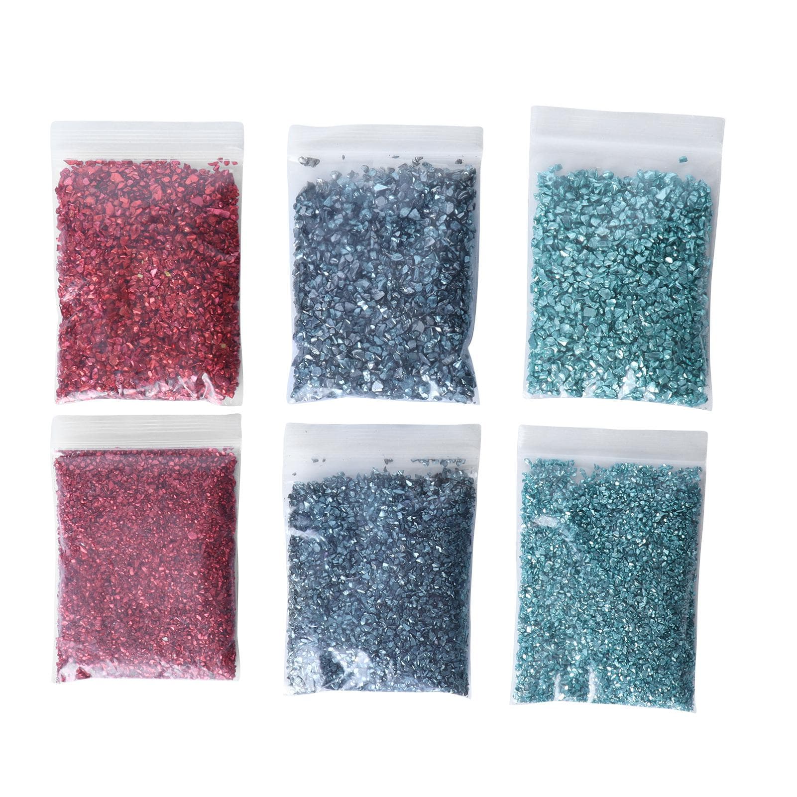 DIY Resin Filler Irregular Glass Chips Crushed Glass Mold Filler Glitter Nail Art Craft Vase