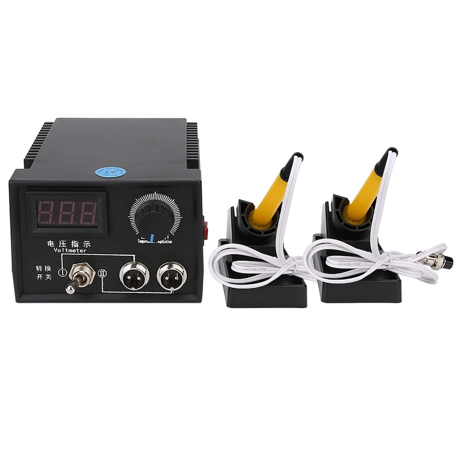 LH40-SA802 Digital Pyrography Machine Dual Port with Burning Pen Kit Wooden Craft ToolUK 220-240V US Plug