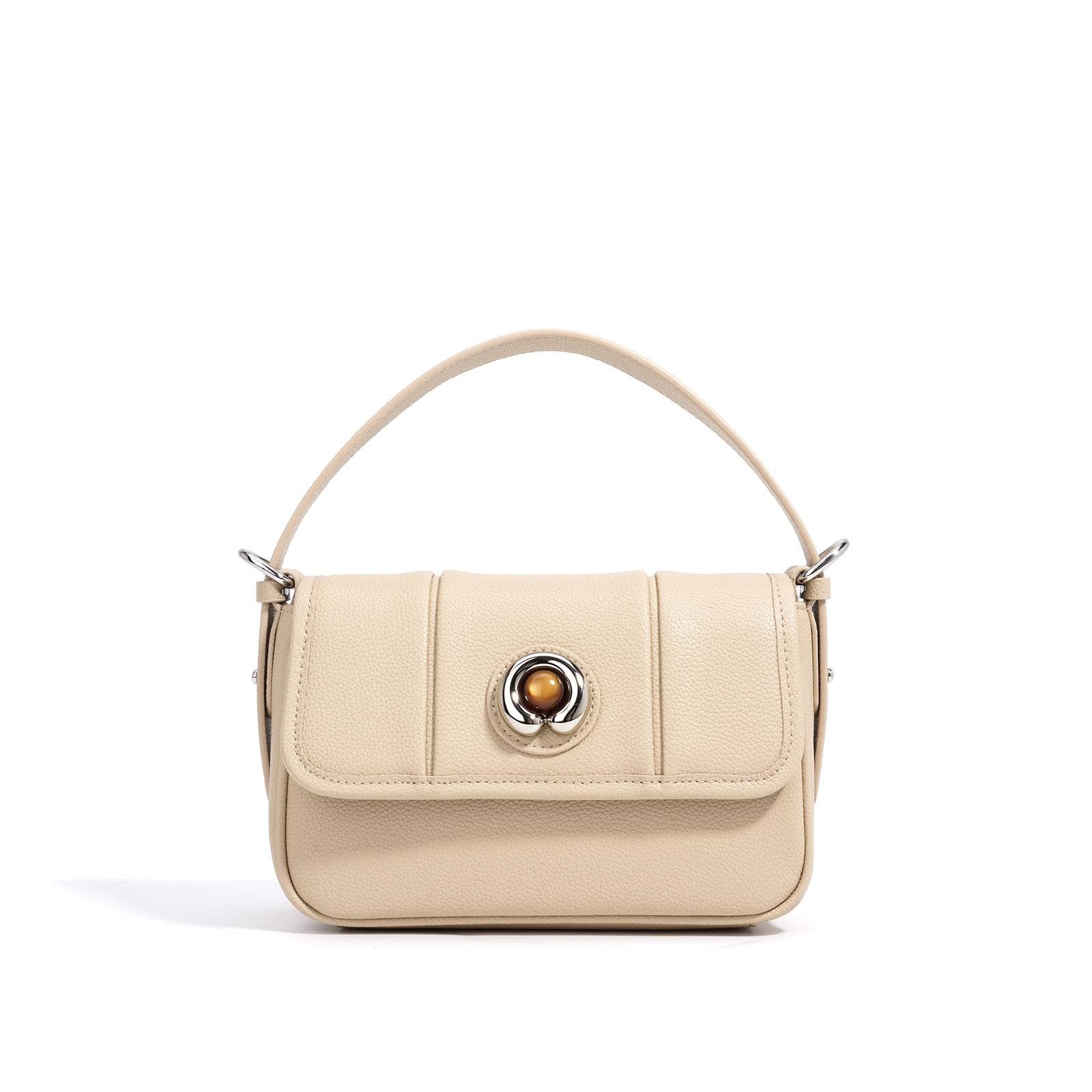Autumn and Winter High-end Fashion Leather Women's Bag Shoulder Bag Crossbody Bag High-end Simple Handbag Mobile Phone Bag pink