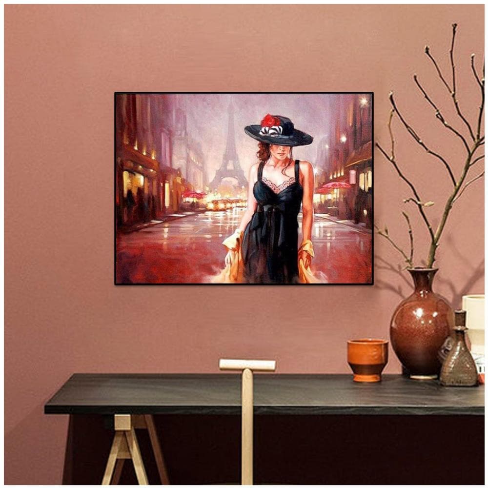 Diamond Painting Sexy Lady In Dress Diamond Mosaic Picture Embroidery Pattern Embroidery 20X30CM