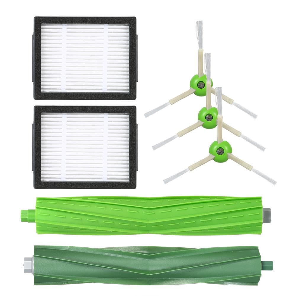 Pack of 7 Replacement Accessories Kit Set Tool for iRobot Roomba i7 i7+/i7 Pack of 7 dark green/green