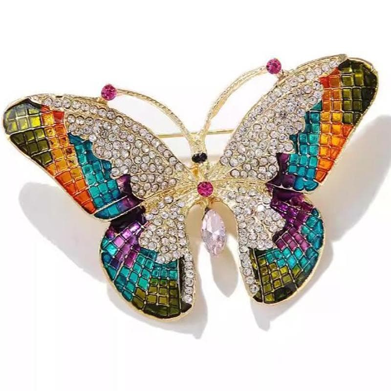 Butterfly Brooches For Women Girls Colorful Butterfly Pins Wedding Party Jewelry Daily Clothing Accessories Gifts multicolour