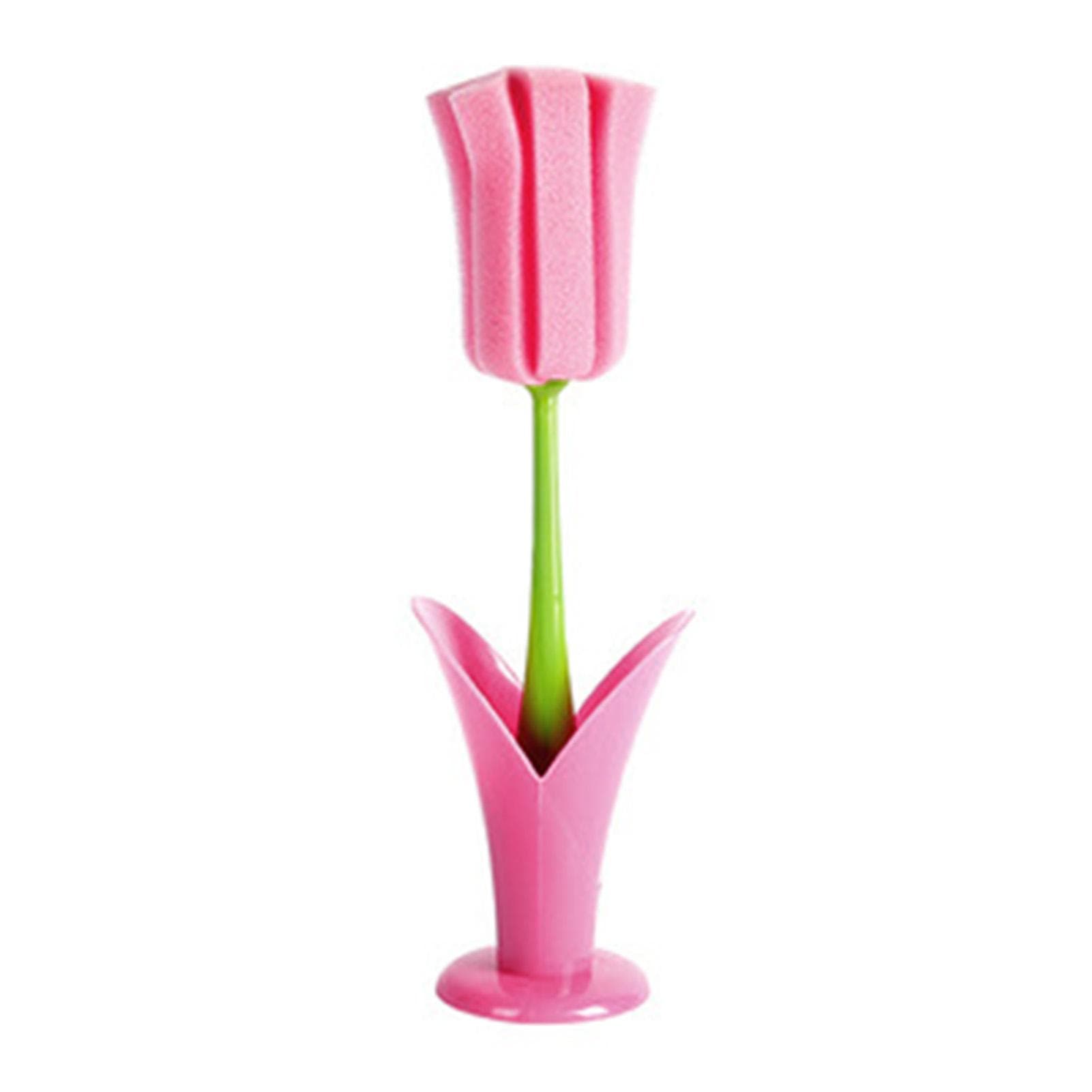2PCS Sponge Cleaning Brush Long Handle Grip Cup Brush for Coffee Mugs Winebottle Baby Bottles