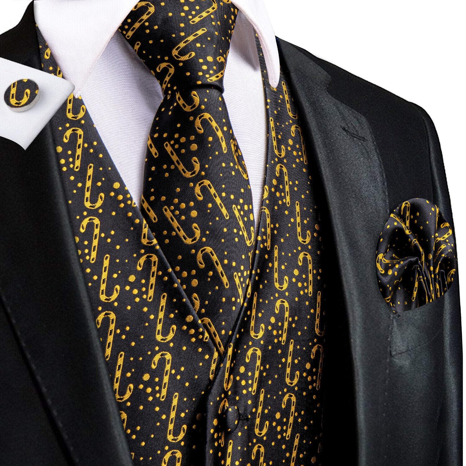 50 Colors Mens Vest Sleeveless V-Neck Pockets Waistcoat Tie Set Wedding Casual S