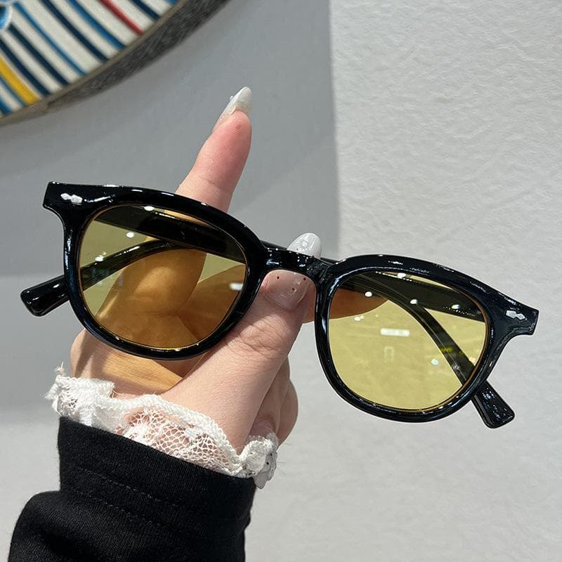 Retro Small Oval Frame Sunglasses Women Men Fashion Trend UV400 Anti Glare Outdoor Shades Eyewear 1PC