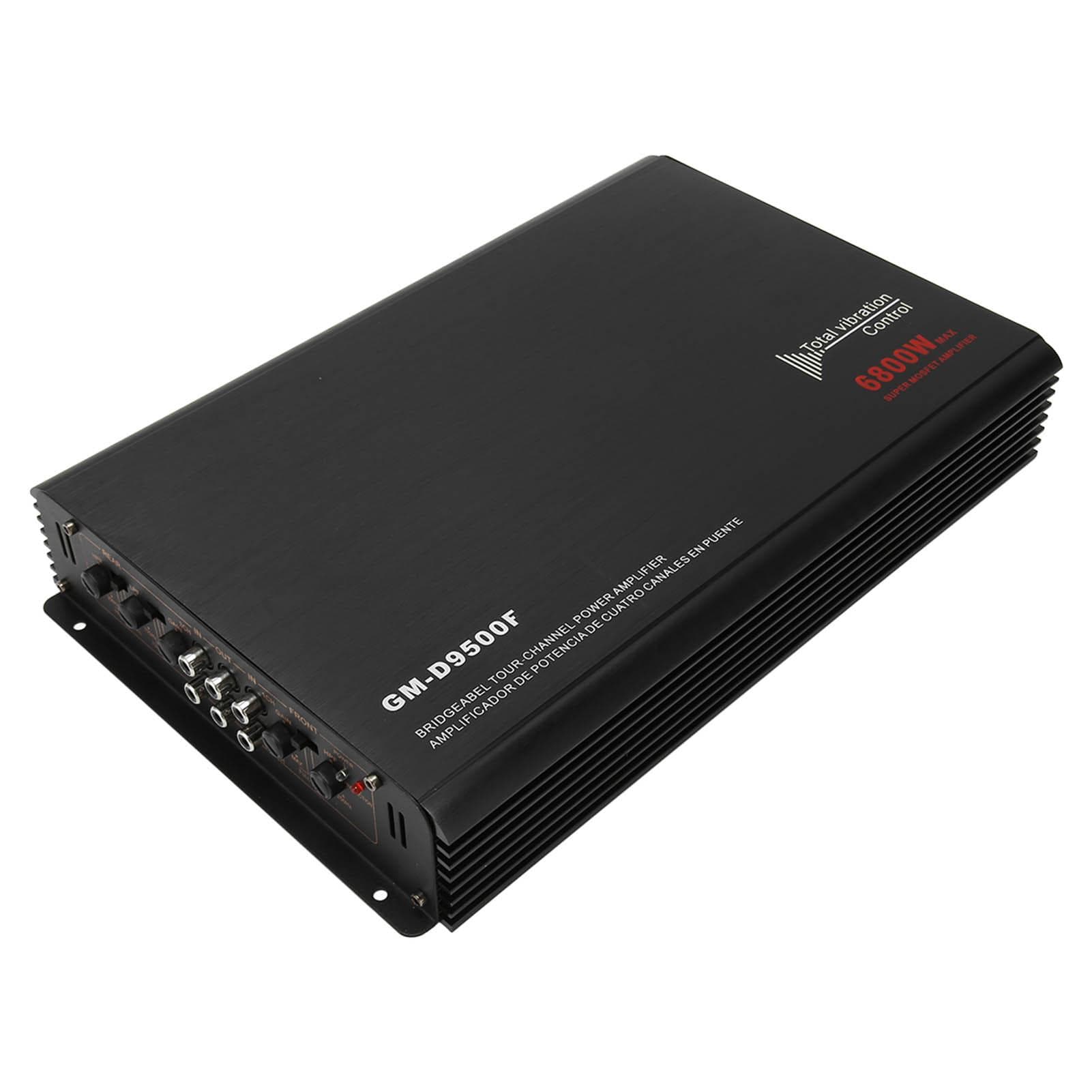 Car o Amplifier 6800W 4 Channel Aluminum Alloy Subwoofer Speaker Amplifier 12V