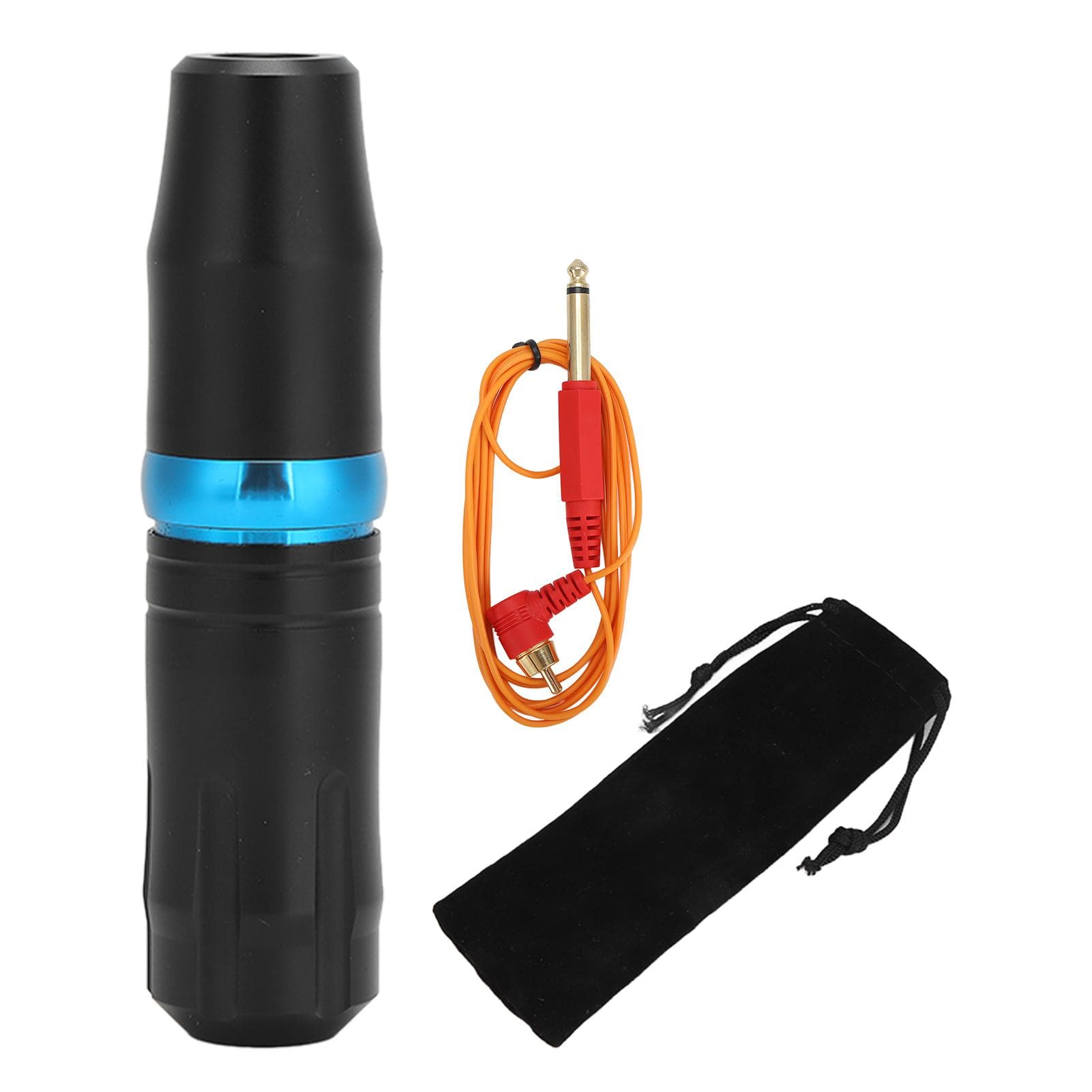 Rotary Tattoo Pen Aluminum Alloy Shader Liner RCA Interface Clip Cord Permanent Makeup Machine blue