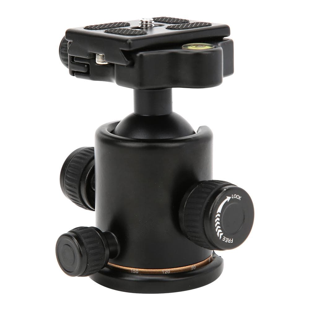 BK-03 Aluminium Alloy Damping Universal Tripod Ball Head with Level for DSLR Camera