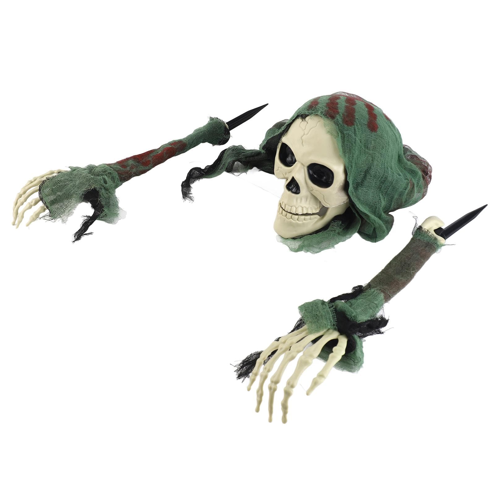 Skeleton Stakes Decorations Realistic Simulation Crawling Skull Head Skull Arms Decorations for