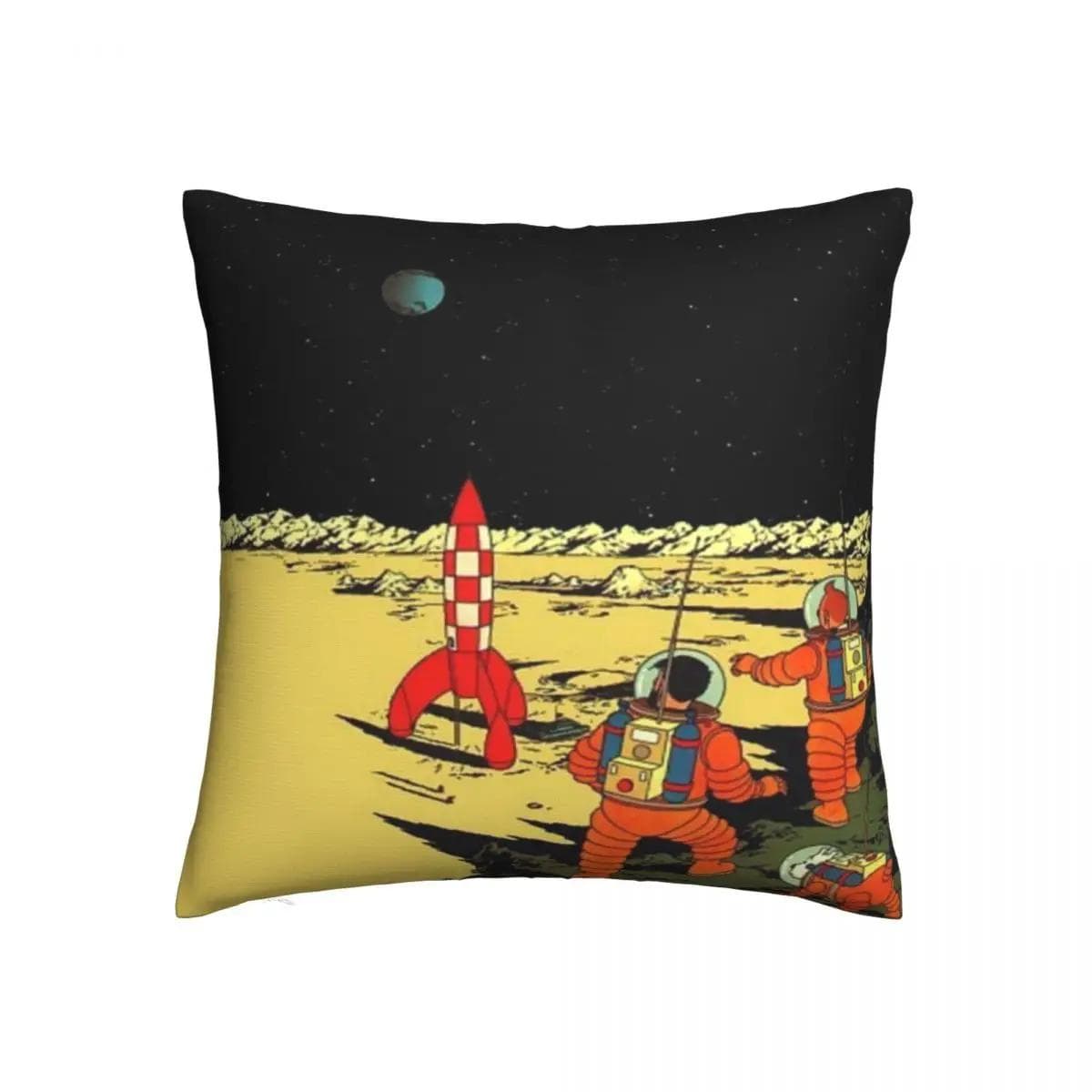 Astronaut Hug Pillowcase Adventures of TinT Backpack Cushion Livingroom DIY Printed Chair Coussin Covers Decorative 30x30cm