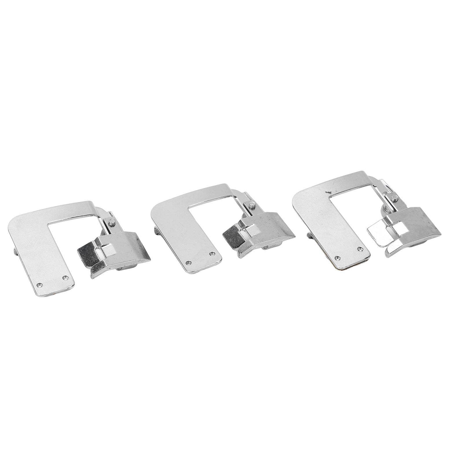 3Pcs Rolled Hem Presser Foot 48in 68in 88in Stainless Steel Easy Installation Rolled Hem Foot