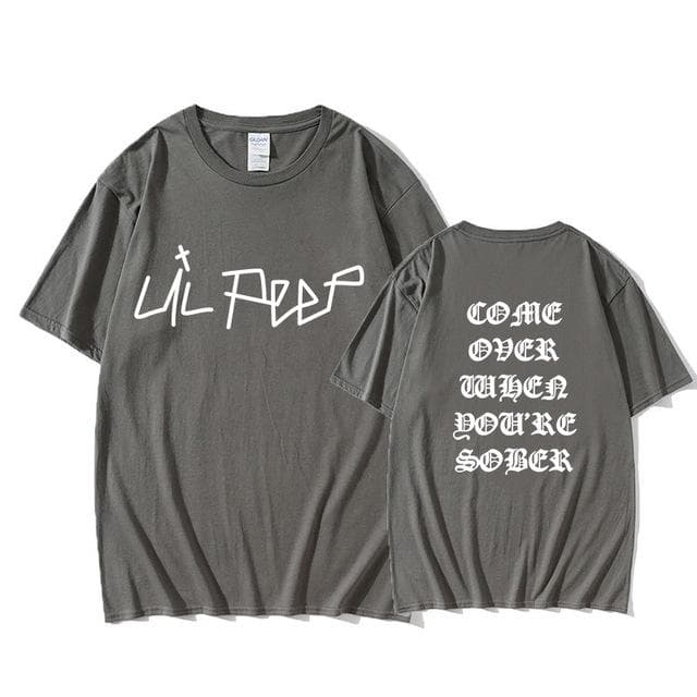 2025 Lil Peep Come Over When You're Sober Tour Concert Vtg Reprint Top T Shirt New Summer Streetwear print Top Cotton Tshirts Men 3XL