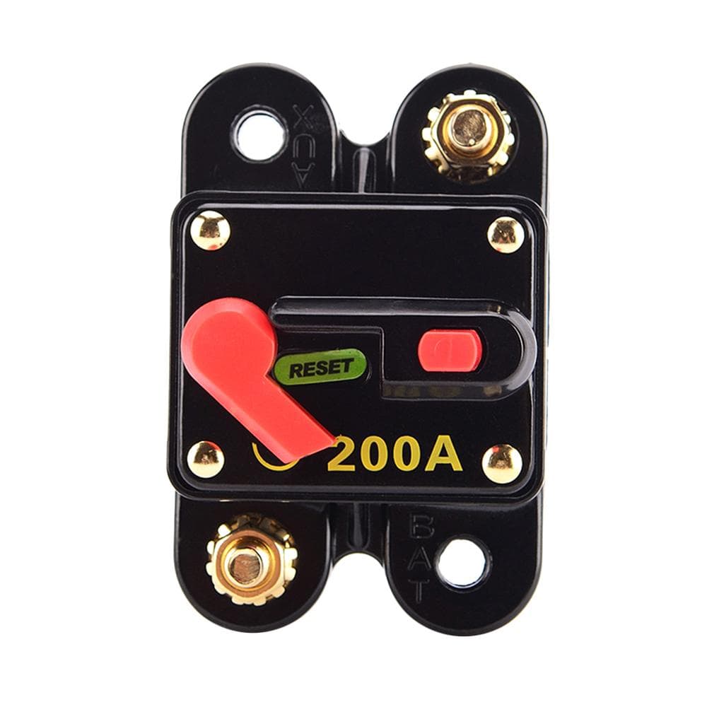 200A Fuse Circuit Breaker Manual Reset Waterproof for Car Audio Marine