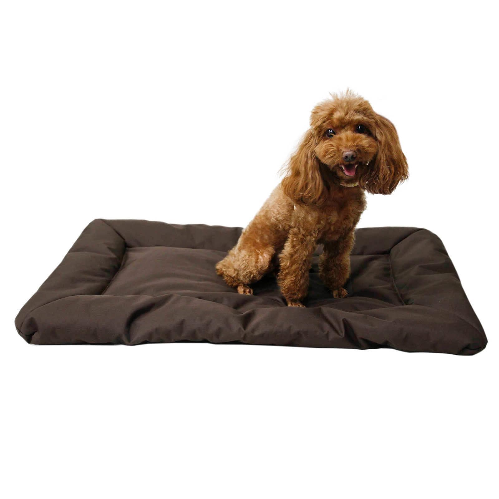 Dog Beds Crate Pad Outdoor Camping Foldable Pet Sleeping Pad 600D Oxford Cloth Waterproof coffee