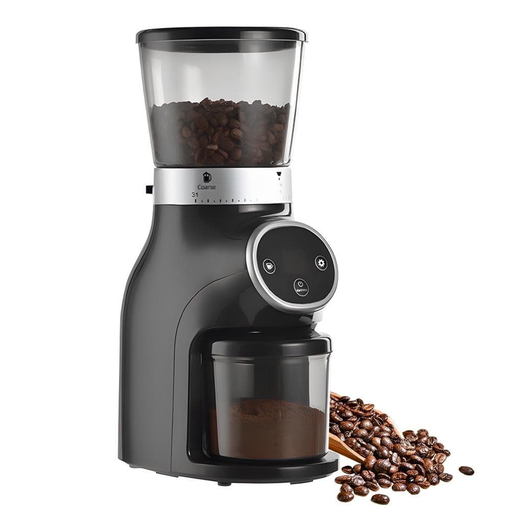 Electric Burr Coffee Grinder - Adjustable Burr Mill with 31 Precise Grind Setting for 1-10 Cup LCD EU Plug black