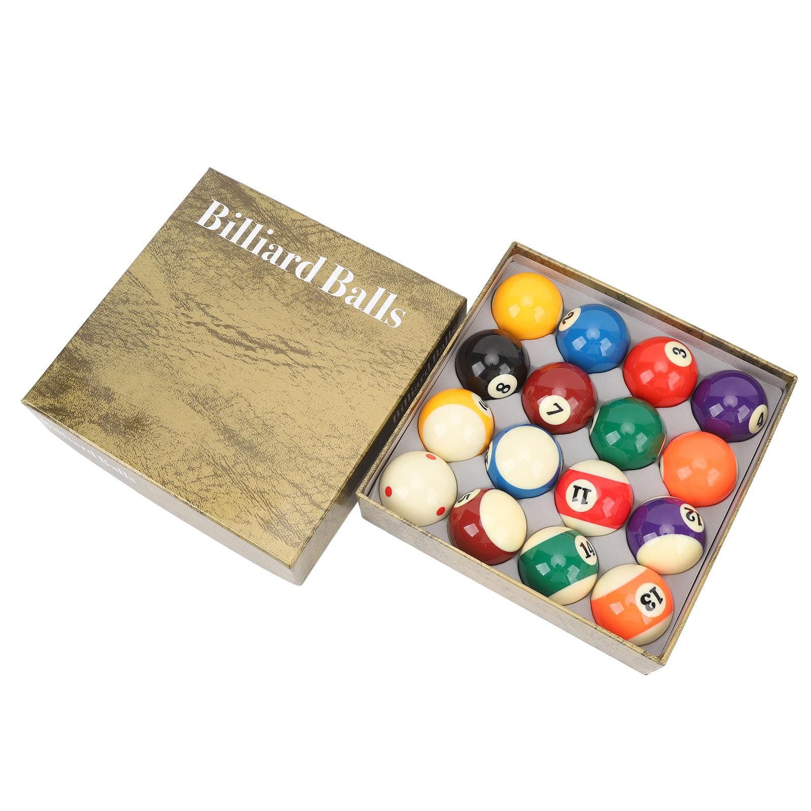 16Pcs Billiard Balls Set Resin 2.25inch Regulation Size Billiards Balls Pool Table Balls