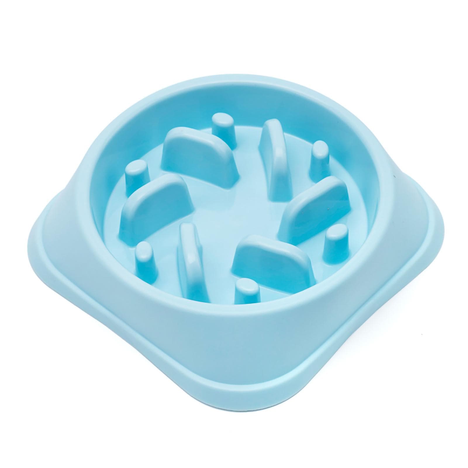 Dog Slow Food Bowl Dog Food Slow Feeder to Help Digestion with Stable Base for Dogs and CatsPink blue