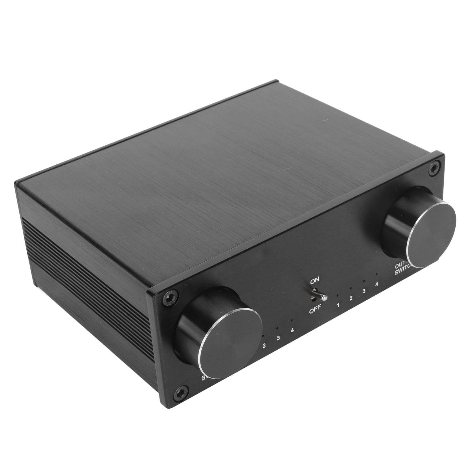 HiFi Sound Switcher 4 in 4 Out Dual Channel Gold Plated RCA Socket Silent Lossless Sound Signal US Plug