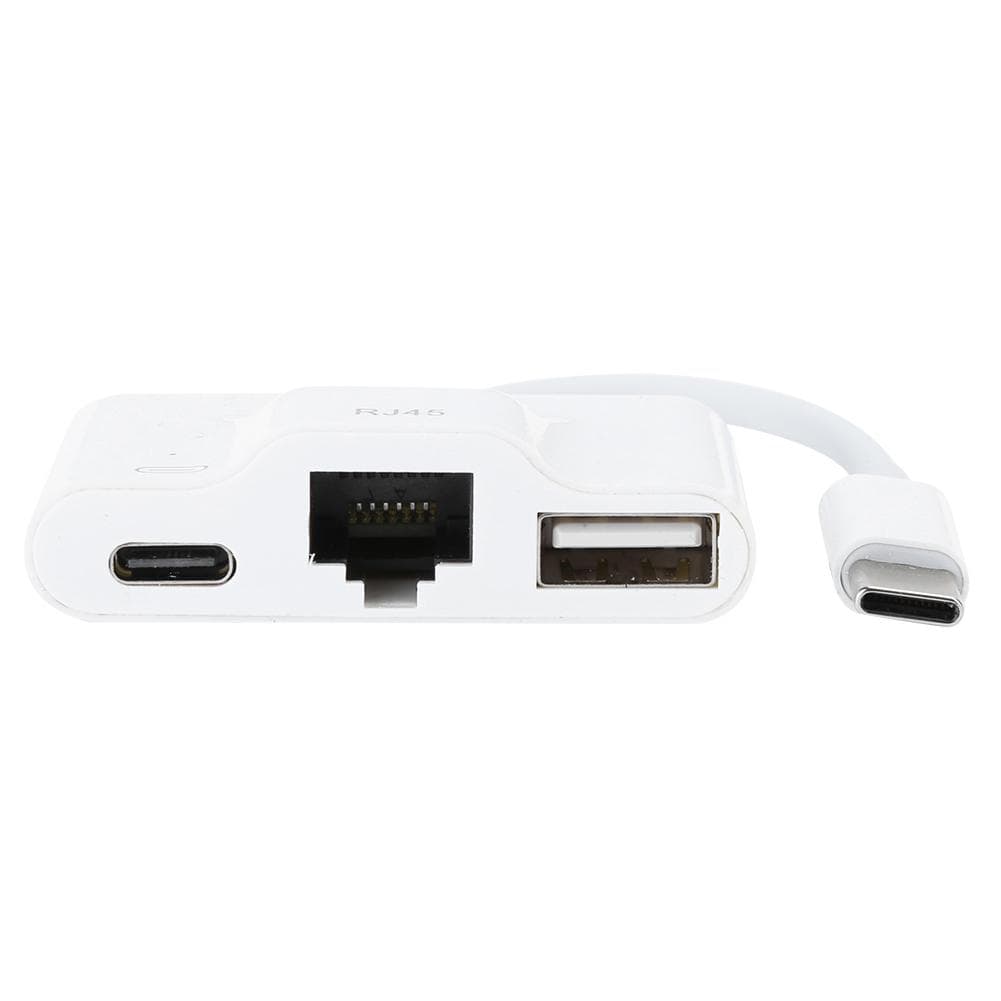 Ethernet Adapters USB Rechargeable TypeC External Wired Networking Card for Computers Tablets RJ45
